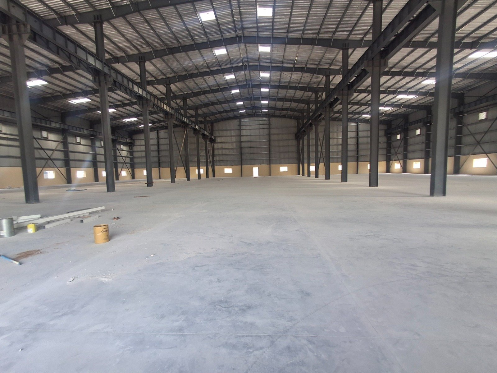 Polished industrial floor